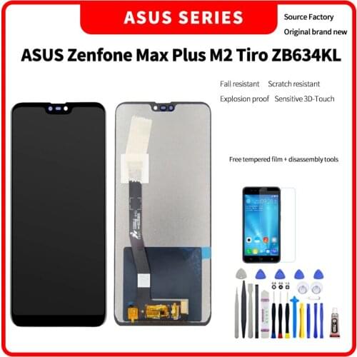 For Asus Zenfone Max Plus M2 Tiro ZB634KL LCD For Zenfone Max Plus M2 ZB634KL Display LCD Screen Touch Digitizer Assembly
