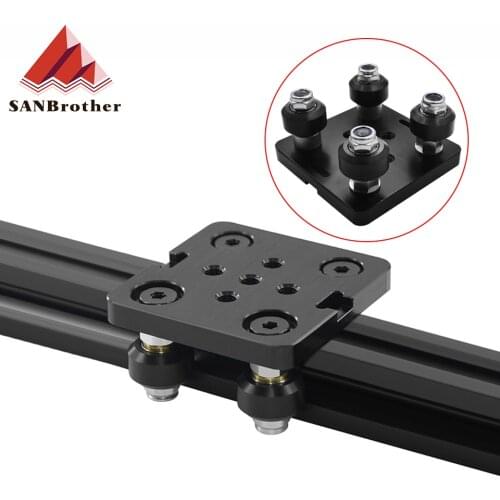 1set 3D Printer part Openbuilds V gantry plat set special slide plate for 2040 aluminum profiles V-slot mini five roulette