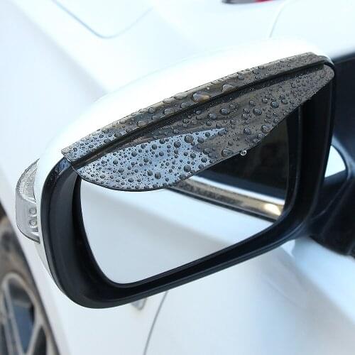 1Pair Car Back Mirror Eyebrow Rain Cover For LADA Priora Sedan sport Kalina Granta Vesta X-Ray XRay