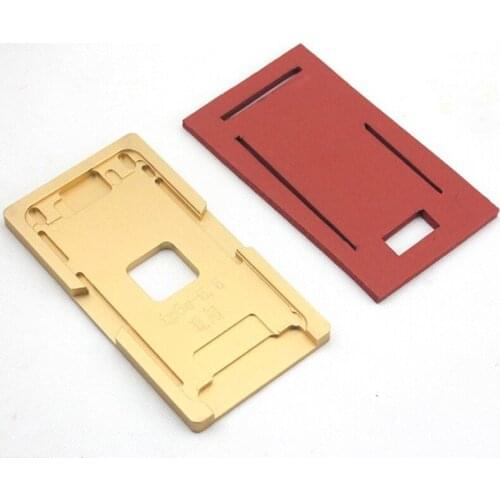 1 piece lcd laminating pad and 1 pieces Positioning Aluminium Metal Mold For iPhone 5/6/6P7/7/plus for iphone 8 OCA Laminator