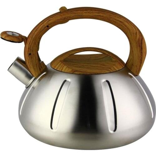 1Pc Stainless Steel Thicken Whistle Teakettle Home Water Boiling Kettle Beep Gas Stove Induction Cooker General Steel Pot