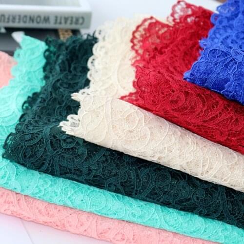 100x140cm African Lace Fabric 2019 Embroidered Laces Fabric High Quality Solid Color Fashion Tulle Lace Fabric For Women Dress