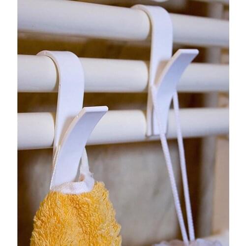 2pcs Towel hanger Rack Soft Scarf Rack Drying Rack window Rail Bathroom Hook Decoration For Heating Towel Rack Radiator