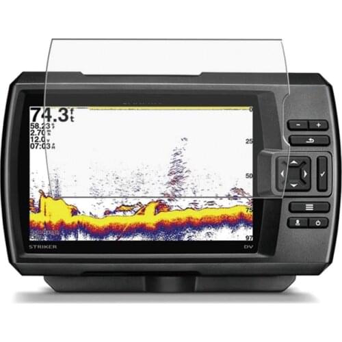 2 x PET Clear Screen Protector Cover Protective Film Guard For Garmin Striker Plus 7cv/7dv/7sv Fishfinder Handheld GPS Tracker