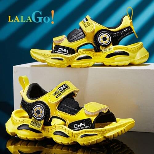 2021 Kids Sandals Boys Fashion Sandalias Childrens Shoes Non-slip Soft Bottom Leather Boys Sandals for Children shoes summer