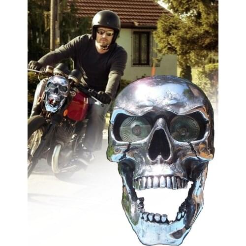 2021 Motorcycle Skull Headlight Auxiliary Headlight For Motorcycle Spotlights Lamp Easy To Install Fashionable Decoration