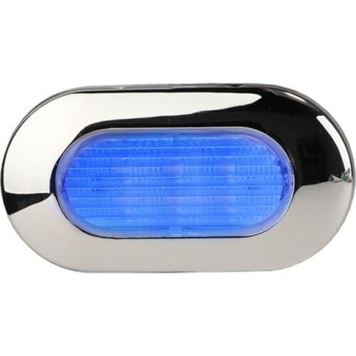 24V LED Marine Yacht Navigation Waterproof Lamp White and Blue Stair Light for Boat