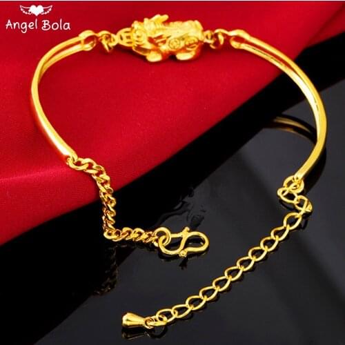 Ancient Feng Shui Jin Pixiu Town House Unisex Bracelet Lucky Fortune Auspicious Health Jewelry Suitable for Wedding Party Gifts
