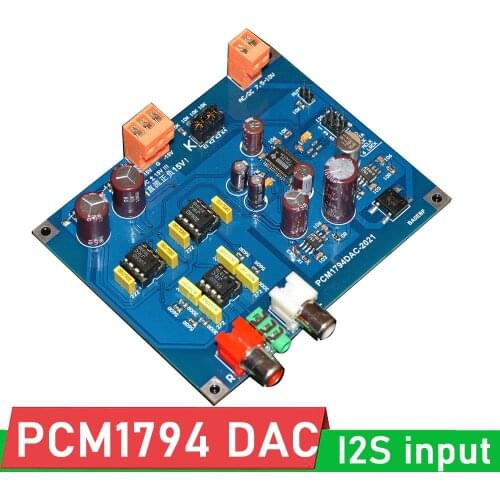 PCM1794 DAC decoder I2S input 24bit 192K support MONO parallel mode for Audio digital-to-analog conversion DAC decoding