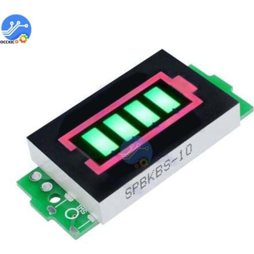 18650 Lithium Battery Capacity Indicator Module BMS 1S 2S 3S 4S 6S 7S Green Backlight Display Charger Accessory