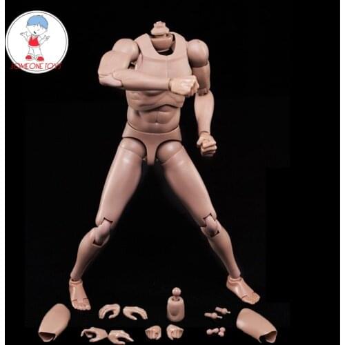 1/6 Scale Male Body Super-Flexible Narrow Shoulders with Neck action Body Figure Model Collection Toys DIY dolls MX02-A