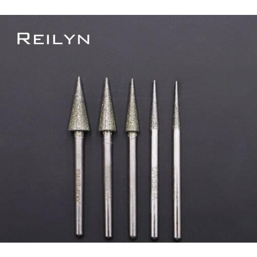 High Quality Shank 2.35mm150# 10pcs umbrella shape cone Grinding Point Grinding Burr Sanding Point Durable Grinding Needle