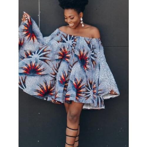 Oversized Big Shirt Dress Africa Printed Backless Flora Sleeve Mini Dresses Summer Beach Boho Vacation Outfits Dress Street Wear