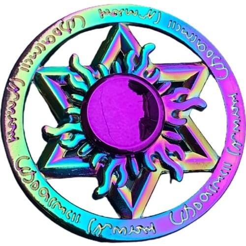 New Metal Colorful Butterfly Dart Lotus Stress Relief Finger Spinner Kids Toy