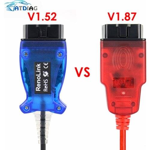 New V1.87 Renolink OBD2 Diagnostic Interface For Re-nault/D-acia Vehicles ECU Programmer Airbag/Key Coding Multi-Function