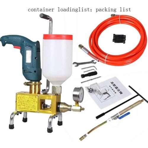 220V Single Phase High Pressure PU Chemical Waterproof Injection Grout Machine For Crack Waterproof injection grouting machine