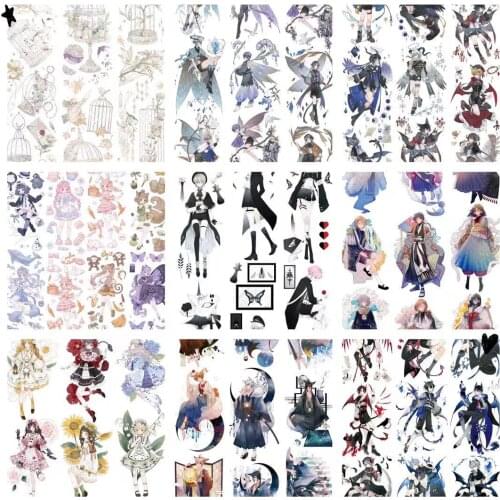 Lovely Fairy Collection6 PET Tape for Card Making Bullet Journal DIY Scrapbooking Decorative Sticker