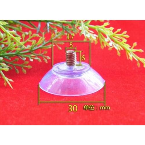 Home storage suckers Environmental protection pvc30mm diameter M5 iron screw thickened furniture tea table chair