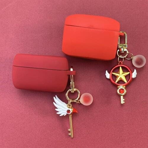 Luxury Silicone Cover for Jabra Elite 75T Case for Jabra Elite 65T Bluetooth Earphone Case Wireless Headphone Keyring Decoration