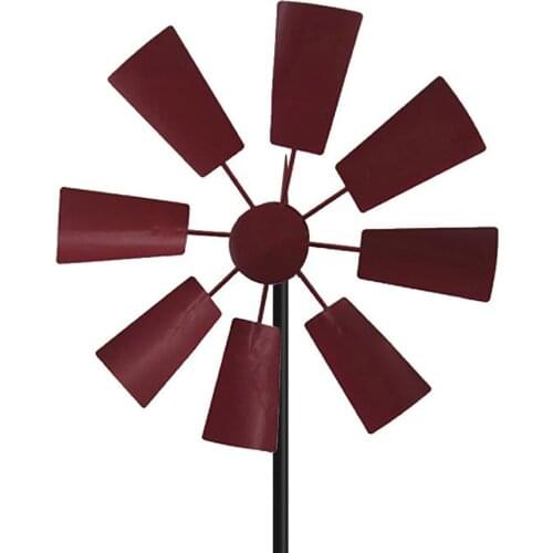 Garden Wind Spinners Stake Pinwheels Windmill Sculpture Metal Decor Idyllic Decoration Kinetic Rustic Yard Outdoor Art