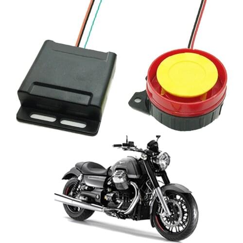 EAFC 12V Motorcycle Alarm System Lock Motorbike Anti Theft Horn Alarm Warner Security System with Remote Control
