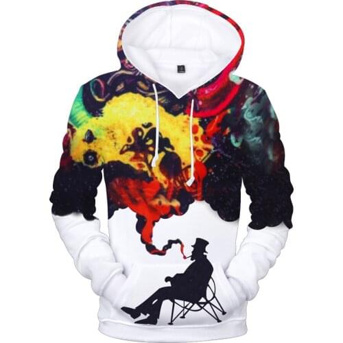 Leisure 3D Print Abstract Pattern Hands Hoodies Sweatshirts Loose Colorful Casual Hoody with Hat Popular Fashion Clothes Men Top