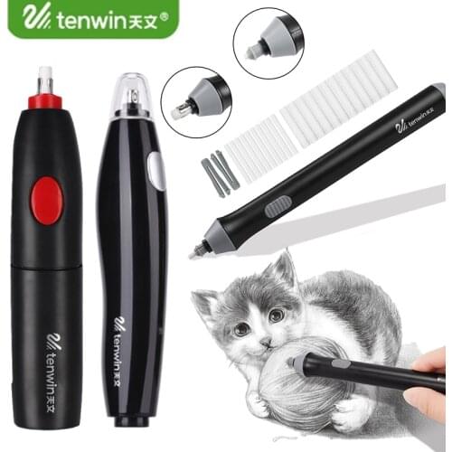 Tenwin Cute Electric Eraser Kawaii Mechanical Rubbers Automatic Pencil Erasers With Refills Kids Gift Stationery School Supplies