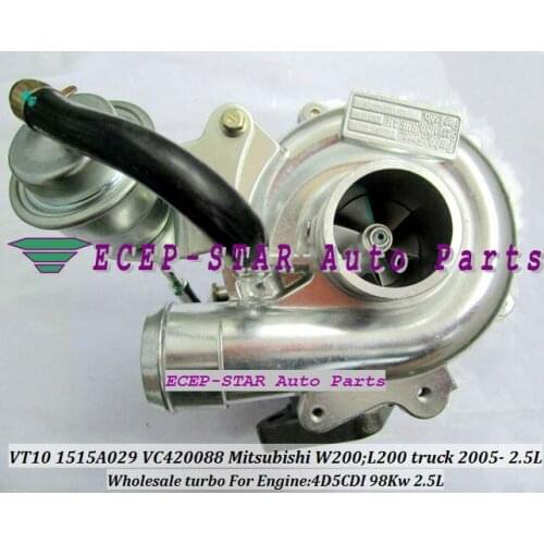 RHF4 VT10 1515A029 VA420088 VB420088 VC420088 Turbo Turbocharger For Mitsubishi W200 L200 truck 2006 4D5CDI 2.5L 98KW
