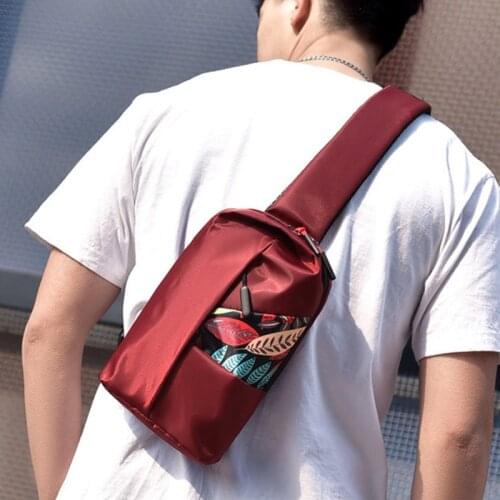 New Outdoor Waterproof Chest Bag For Men Floral Printing Business Waist Bag Breathable Anti-theft Sling Bag Shoulder Bag XA681F