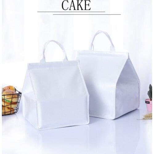 Waterproof Film White 6 Inch 8 Inch 10 Inch Cake Insulation Bag Cold Storage Bag Cooler Bag