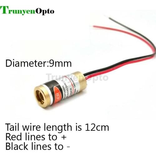 High quality 650nm 5mw red dot laser module No dirver DIY laser head laser point sight locator Range finder reflector
