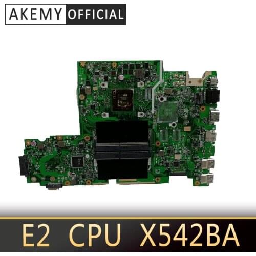 X542BA laptop motherboard For ASUS X542B X542BP A580B K580B Mainboard 100% test E2-9220M CPU