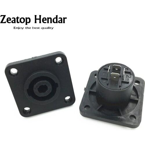 10Pcs High Quality 40mm Speakon 4 Pin Female Jack Compatible Audio Cable Connectors