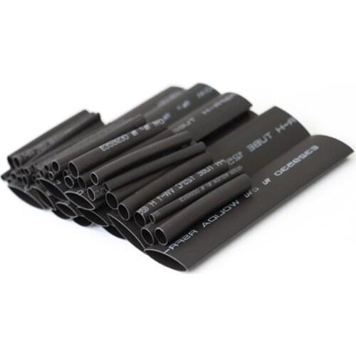 127 Pcs 2:1 Heat Shrink Sleeving Tube Connection Electrical Wire Wrap Cable Waterproof Assortment Kit