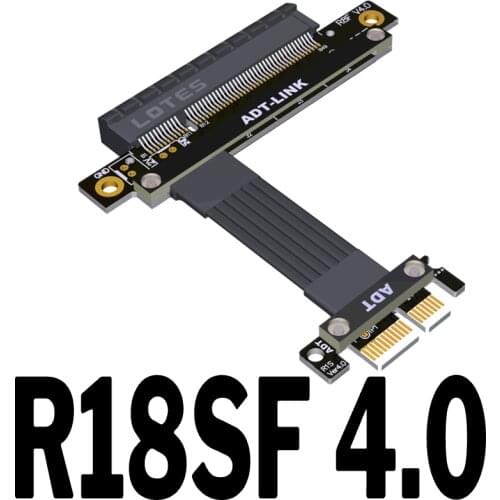 2021 new 4.0 PCI-E x8 extension cable adapter x1 support network card hard disk video card