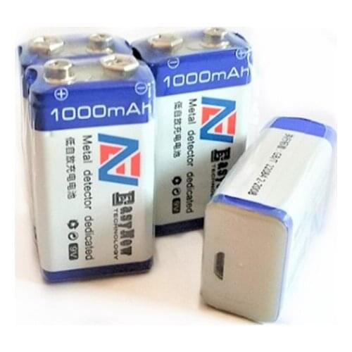 4pcs/lot 1000mAh 9V rechargeable battery 6F22 USB rechargeable lithium ion battery childrens toy rechargeable battery