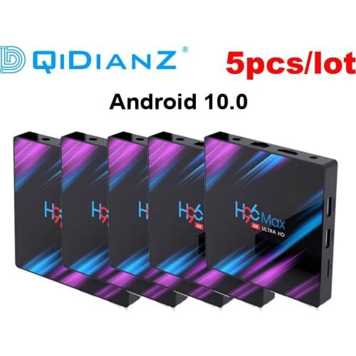 5pcs a lot H96 Max 3318 rockchip Android 10 TV Box 2.4G/5G Wifi RK3318 Quad Core BT4.0 TV Set Box H96Max plus Android 9 Box