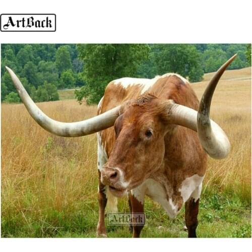 5d diamond painting cow full square / round animal 3d diamond mosaic sticker craft embroidery decoration