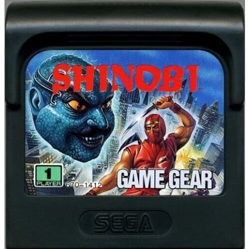 8bit game GAME GEAR cartridge : SHINOBI ( USA English Version