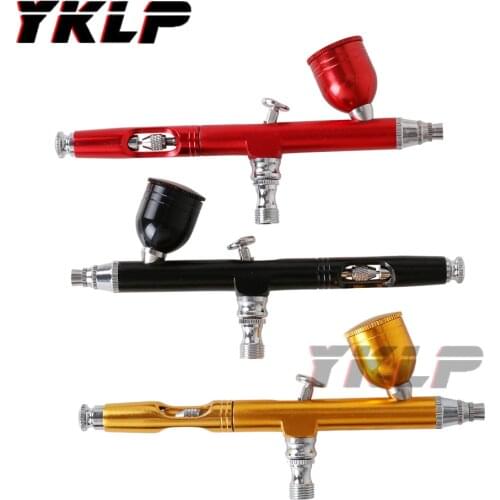 Airbrush Tool Dual Action Gravity Feed 0.3mm Nozzle Spray Gun Cake Decorating Brushes For Nail Manicure With Wrench Straw
