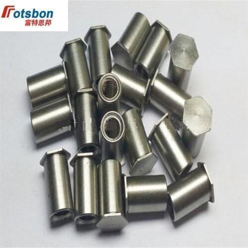 BSOA-440-8 Blind Hole Threaded Standoffs Self Clinching Feigned Crimped Standoff Server Cabinet Sheet Metal Spacer PEM Hex Rivet