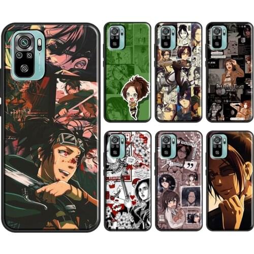 Hange Zoe Attack on Titan For Xiaomi Redmi Note 9 Pro 10 7 8 9S 8T Cover For Redmi K40 9 9C 9A 7A 8A 9T Phone Case