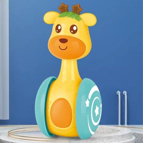 Baby Rattles Tumbler Doll Baby Toys Sweet Bell Music Roly-Poly Learning Education Toys Gifts Baby Bell Baby Toys