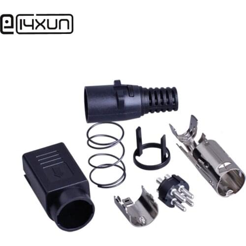 EClyxun 1pcs DIN 4Pin Male DC Power Plug for TFT LCD Flatscreen TV Dual Power Supply S Terminal Connector Adapter