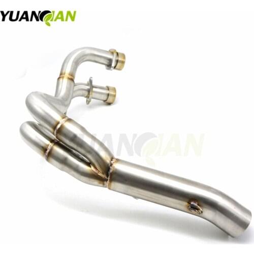 Motorcycle Exhaust muffler Modified Scooter Clamp On Mid Pipe Slip-On Mid Pipe For YAMAHA MT-07 MT07 MT 07 FZ07 FZ-07 FZ 07