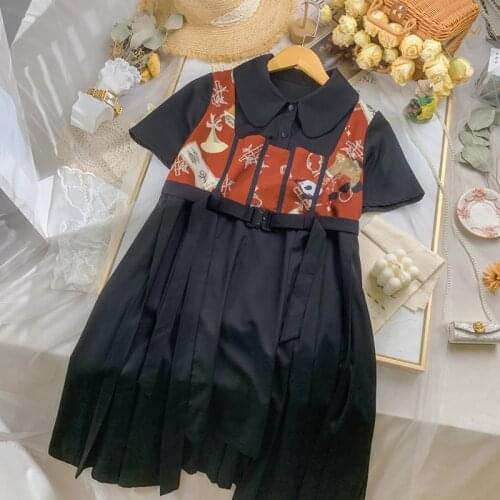 Gothic Dress Harajuku Fashion Party Cosplay Female Dress Japanese Soft Sister Style Kawaii Clothes Cute Girl Streetwear FF3295