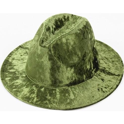 Cotton Solid Brimmed Hat Travel Cap Fedoras Jazz Hat Panama Hats for Women and Girl 10