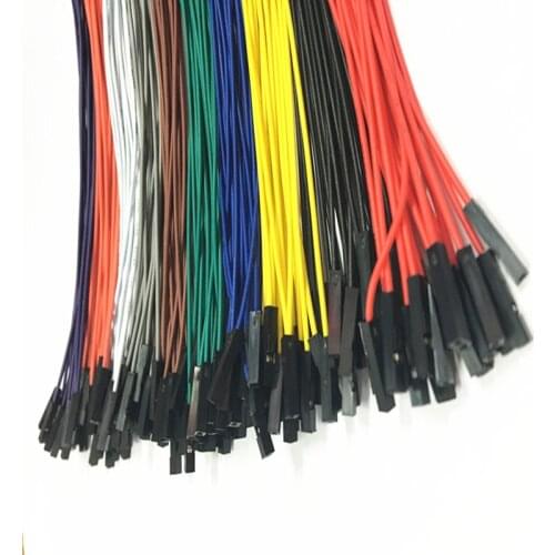 40Pcs/lot Dupont Cable 20cm Soft Silicon wire 24AWG 1Pin Female to Female Jumper Wire