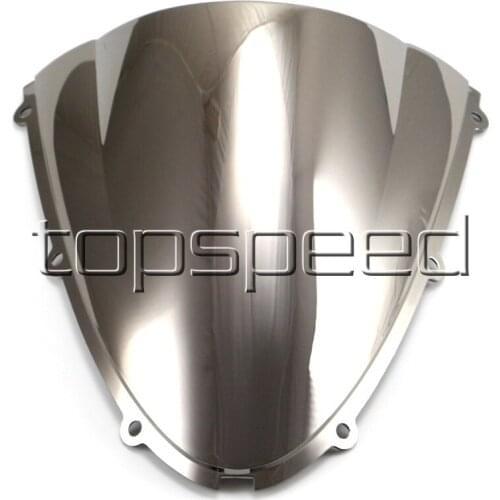 Motorcycle Windshield Windscreen For Kawasaki Ninja ZX6R 2005-2008 /ZX10R 2006-2007 Chrome