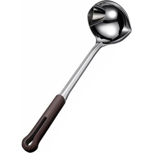 Stainless Steel Oil Separator Soup Ladle Food Fat Separator Skimmer Spoon Grease Sieve Filter Shovel Hot Pot Oil Filter Spoon
